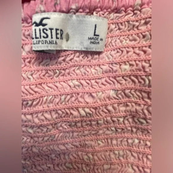 Hollister Women's Seamed Corset Crop Top Floral Pink Size Large - Picture 5 of 7